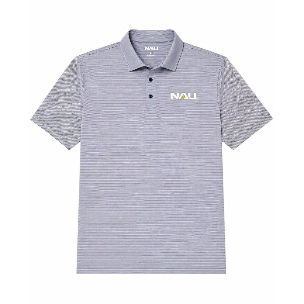 Colosseum Athletics Northern Arizona Lumberjacks Navy/White Striped Polo M